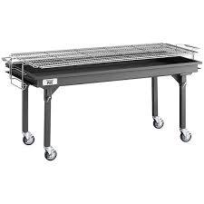 Backyard Pro CHAR-60 60" Heavy-Duty Steel Charcoal Grill with Adjustable Grates, Removable Legs, and Cover